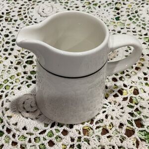 Elegant White Ceramic Creamer Pitcher